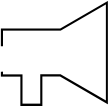 Symbol eines Megaphons