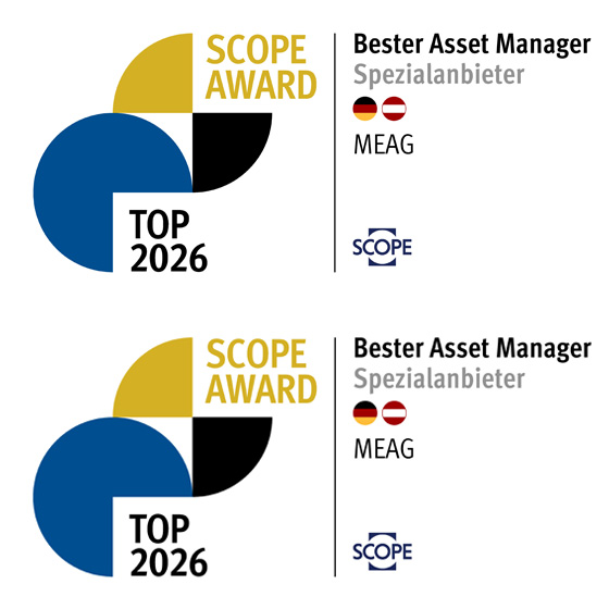 Scope Awards 2026 – MEAG & MEAG ProInvest ausgezeichnet